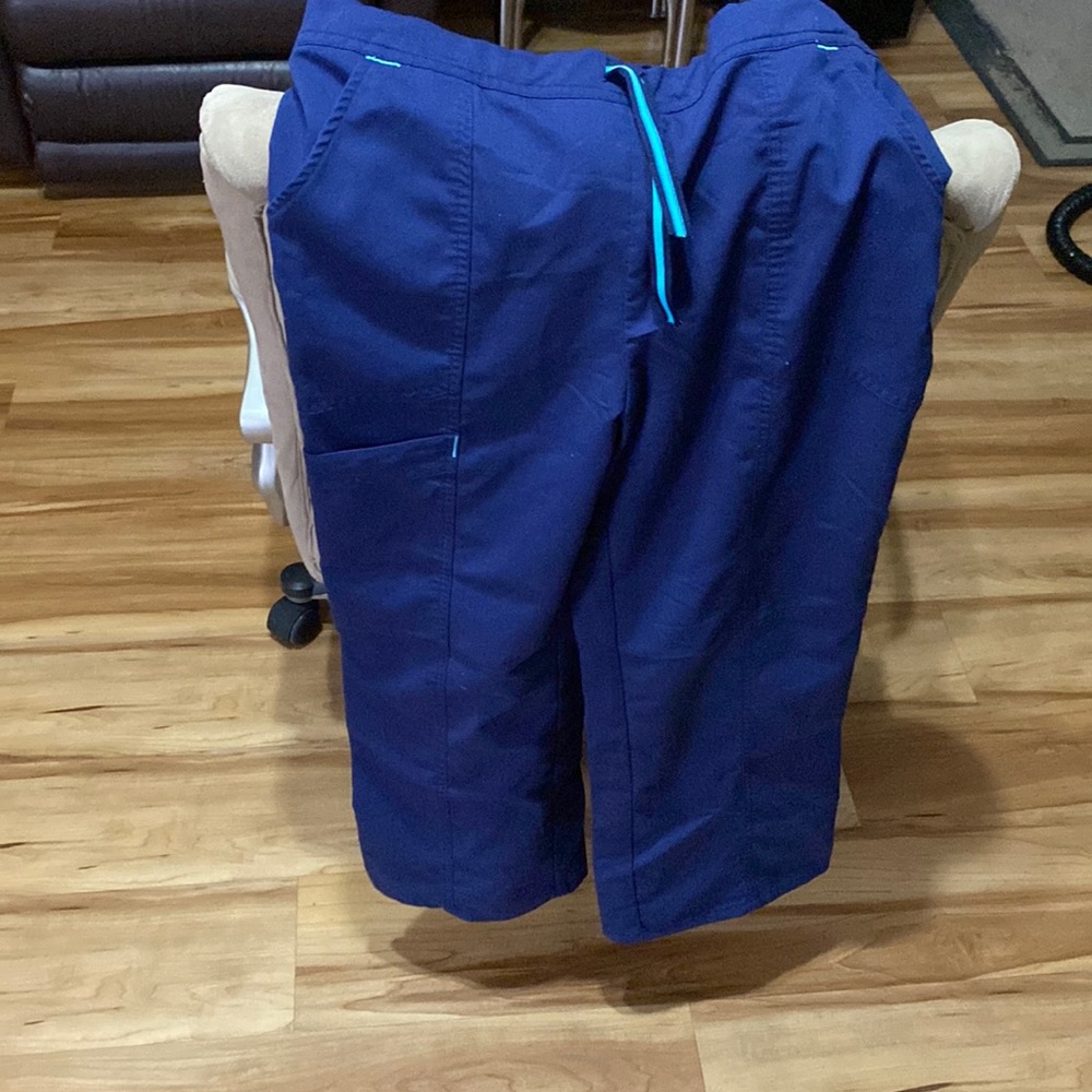 Navy small scrub star scrub pants